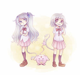 PC- Miyu and Mikan Sasaki