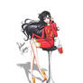 Sailor Mars in Moschino outfit