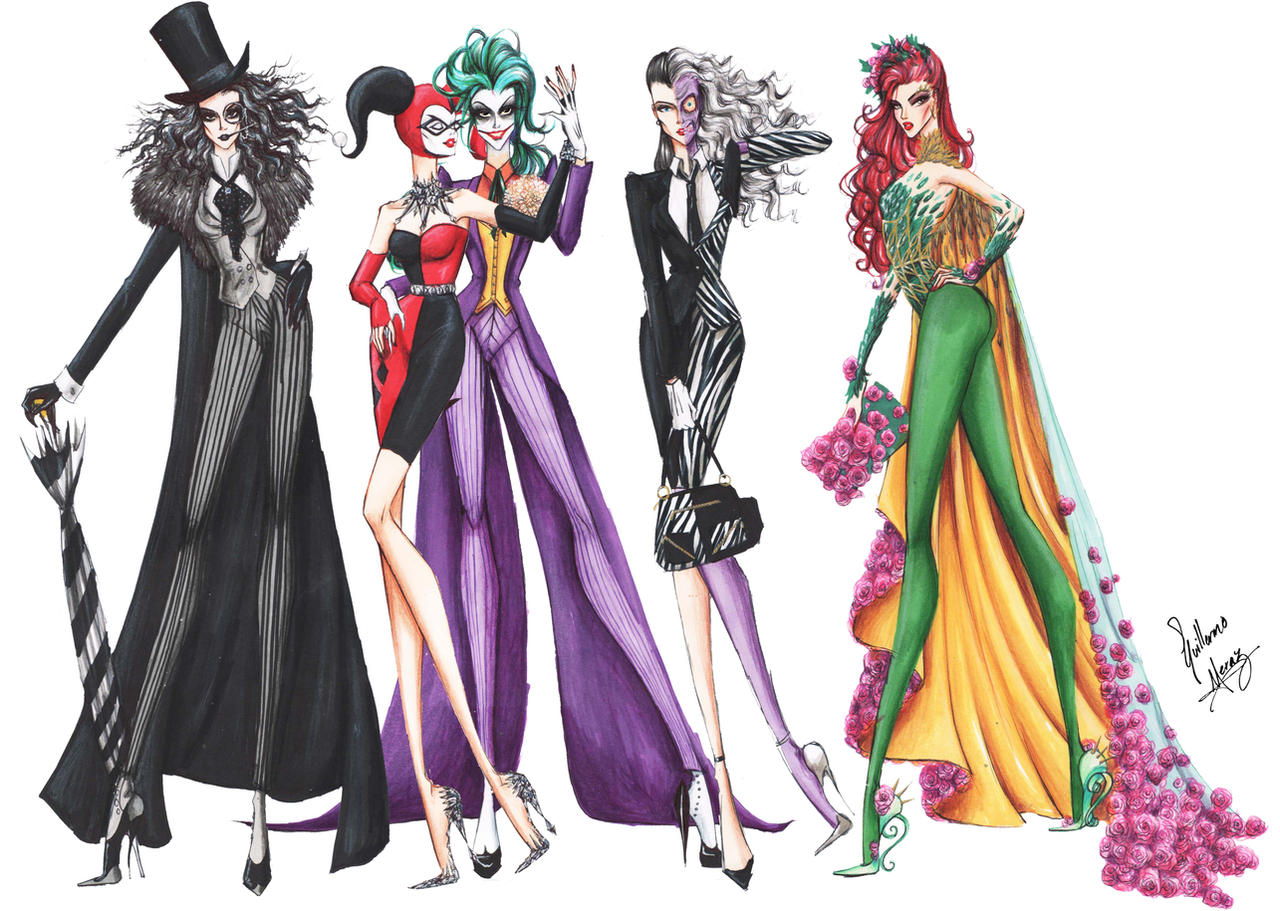 Batman Villains Fashion Collection by frozen-winter-prince on DeviantArt