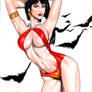 Vampirella dynamitecomics pinup colorido marcadorc