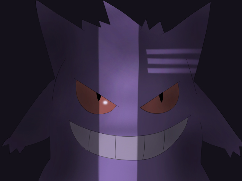 Mega Gengar (shiny) by Pokemonsketchartist on DeviantArt