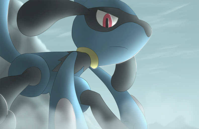 All0412 — • Pokémon FanArt: Shiny Lucario •