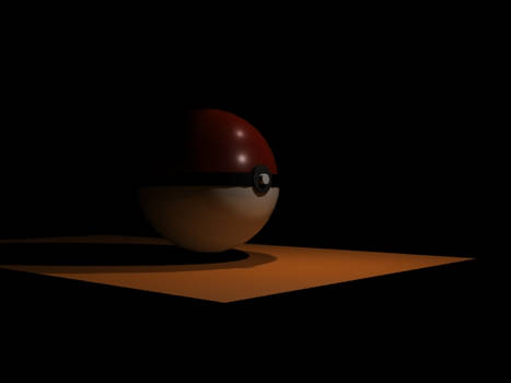 My first Pokeball 3D model