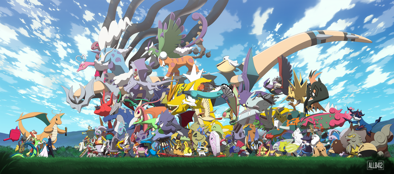 Comm: Pokemon Family by All0412 on DeviantArt