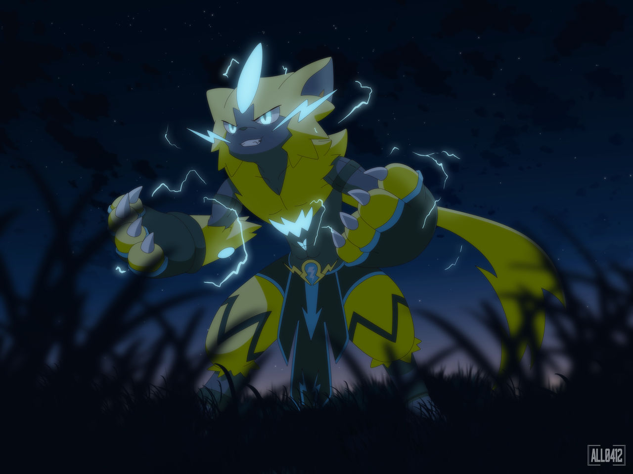 Zeraora Rought Battle Comm: Zeraora by All0412 on DeviantArt