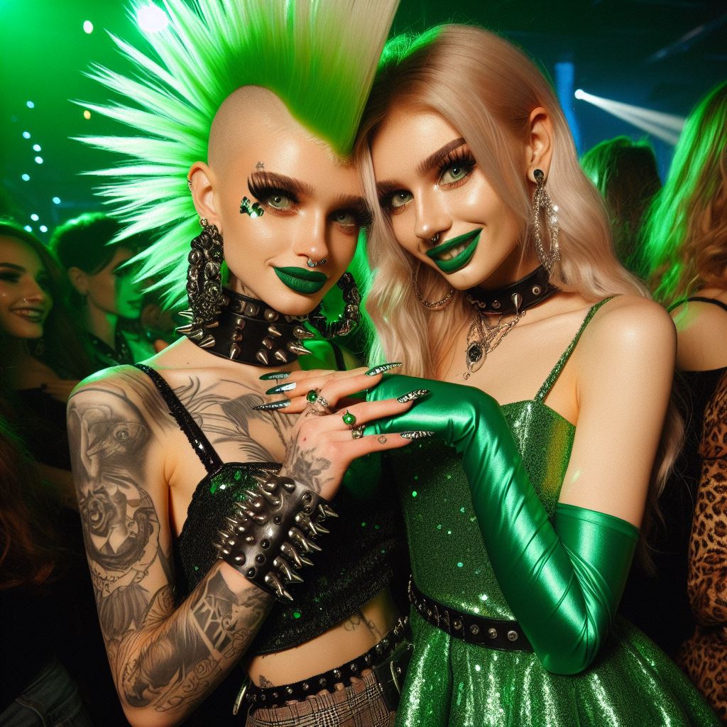 Blonde Mohawk Green 003 by wolfmanjack on DeviantArt