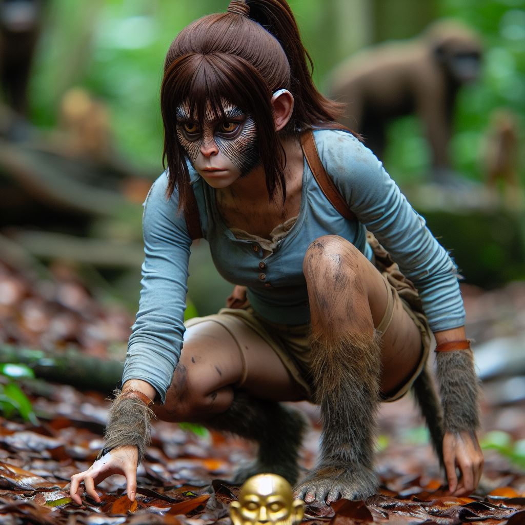 Primated Deviantart The Primates Preview - Monkey Lara Croft 025 by wolfmanjack on DeviantArt