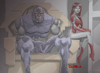 Darkseid and Gilotina