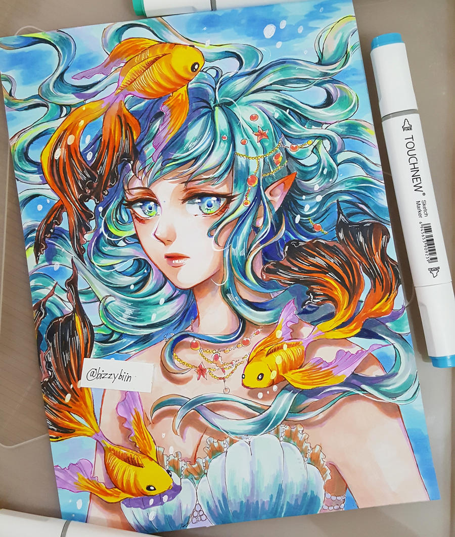 Mermaid by bizzybiin on DeviantArt