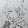 Cat girl [Pencil drawing]