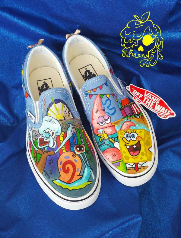 Spongebob shoes by PoisonAppleBoutique on DeviantArt