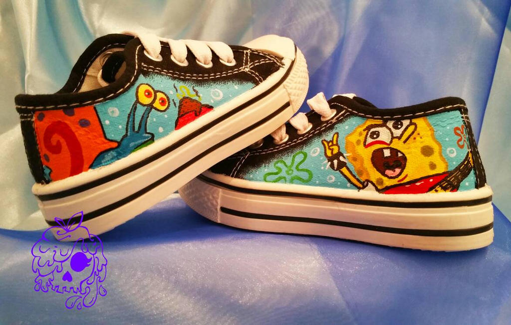 Spongebob shoes by PoisonAppleBoutique on DeviantArt