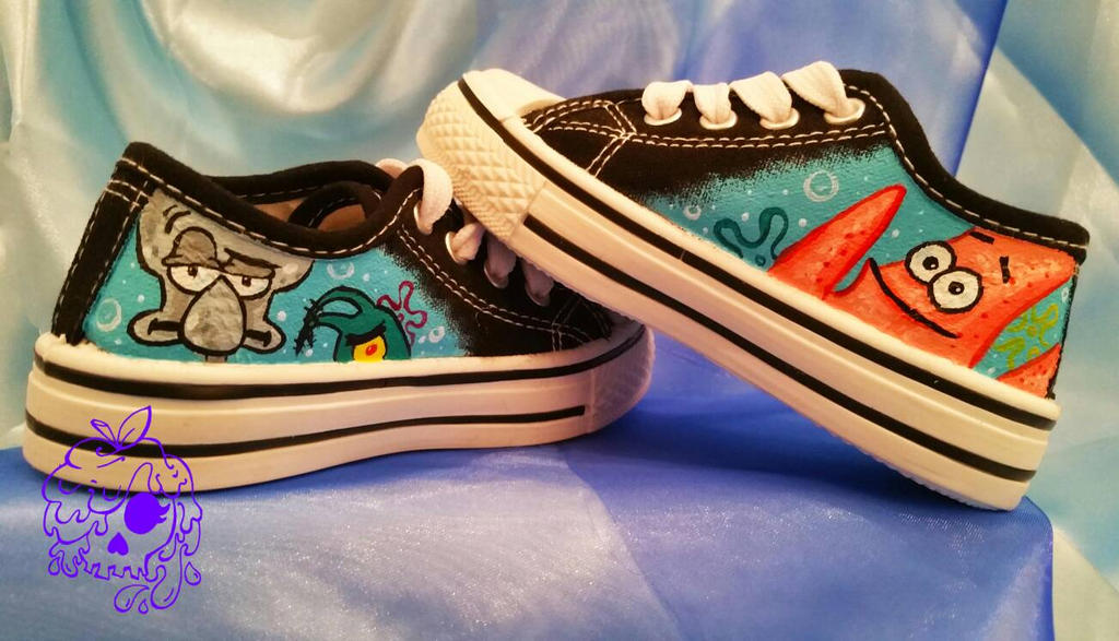 Spongebob shoes by PoisonAppleBoutique on DeviantArt
