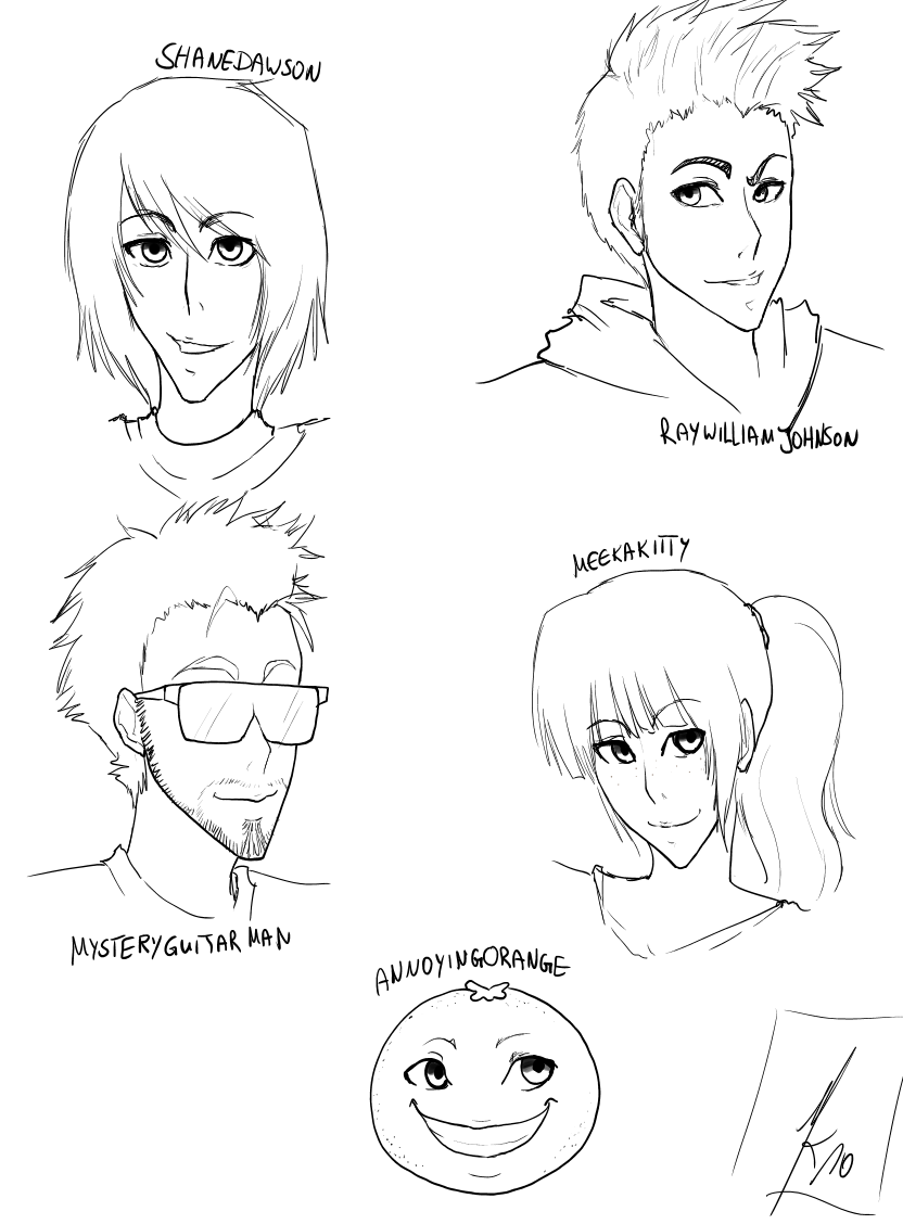 some famous youtubers by KelbremDusk on DeviantArt