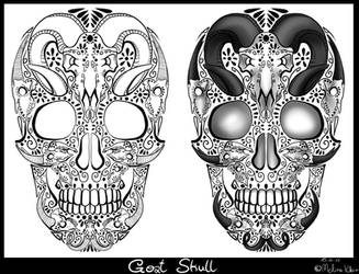 Goat SKULL by KelbremDusk