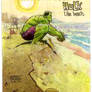Sketch card of the Hulk