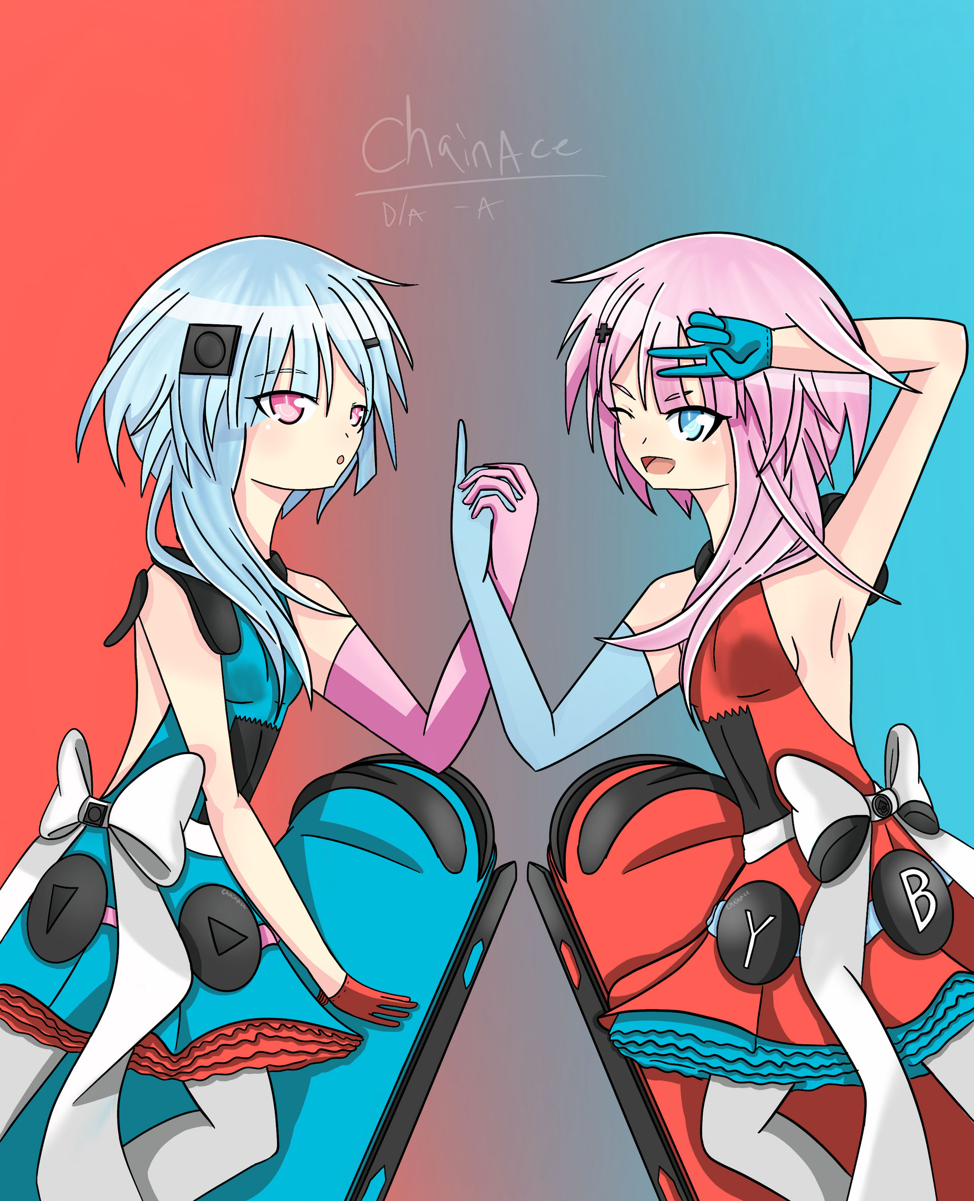Rom and Ram as Nintendo Switch by ChainAce on DeviantArt