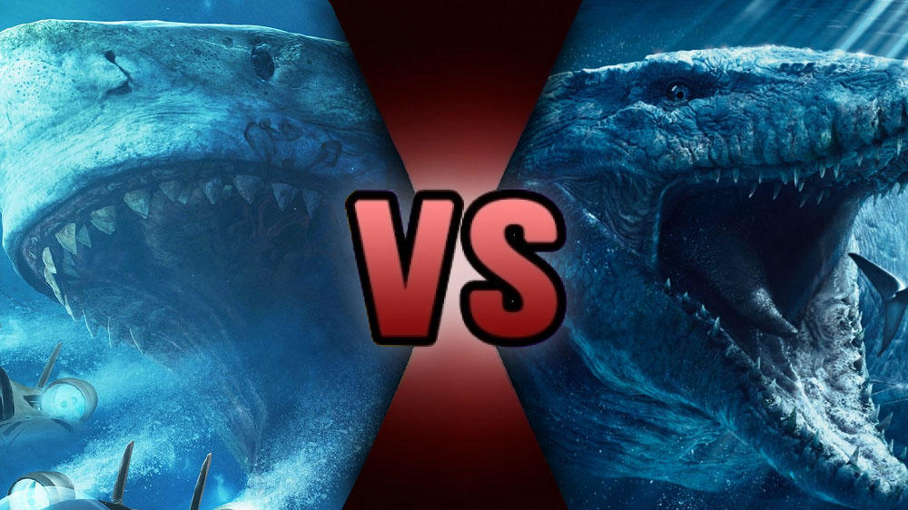 Megalodon vs. Mosasaurus by Coloring2000 on DeviantArt