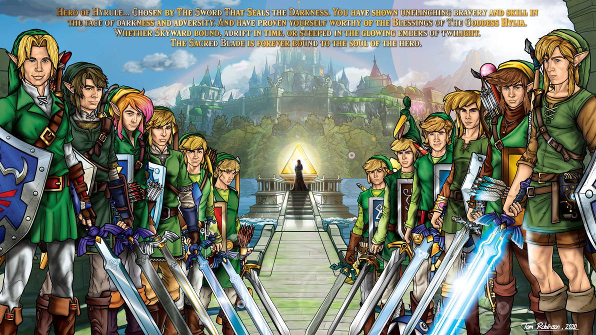 Legend Of Zelda - All The Links by CosmicThunder on DeviantArt