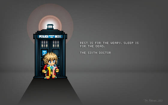Pixel Doctor Who 6th Doctor Quote 1