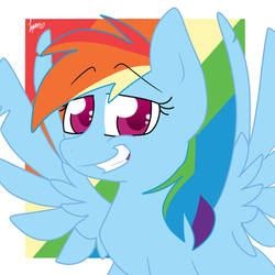 MLP Portrait 1: Rainbow Dash