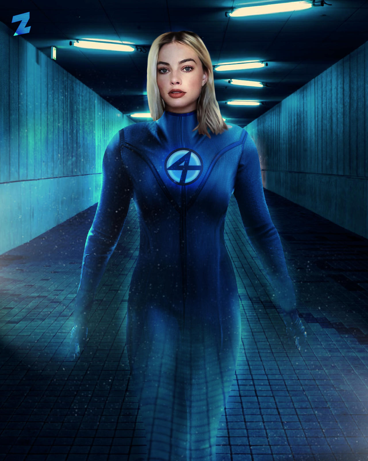 Margot Robbie - Invisible Woman by Zippexe on DeviantArt