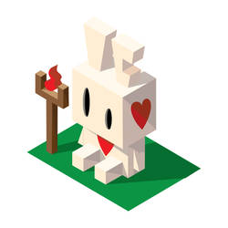 Isometric Animal Characters Design - Bunny