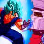 Vegito Blue trains Son Bra
