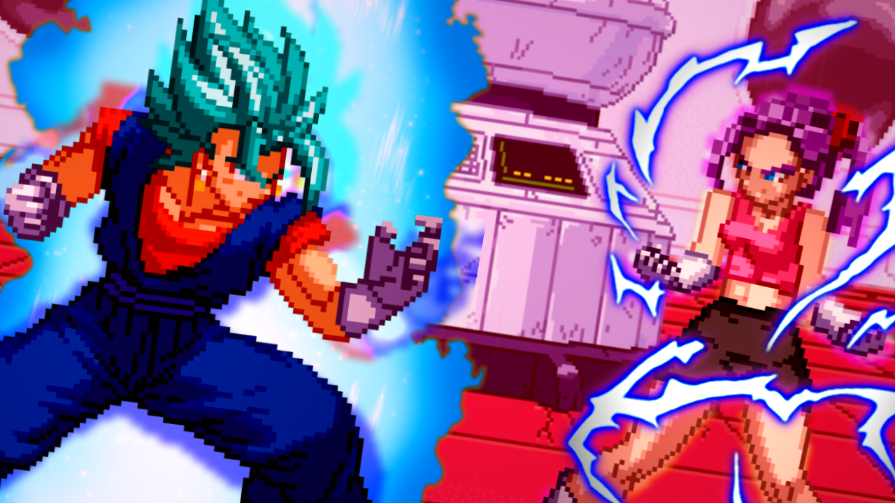 Vegito Blue trains Son Bra