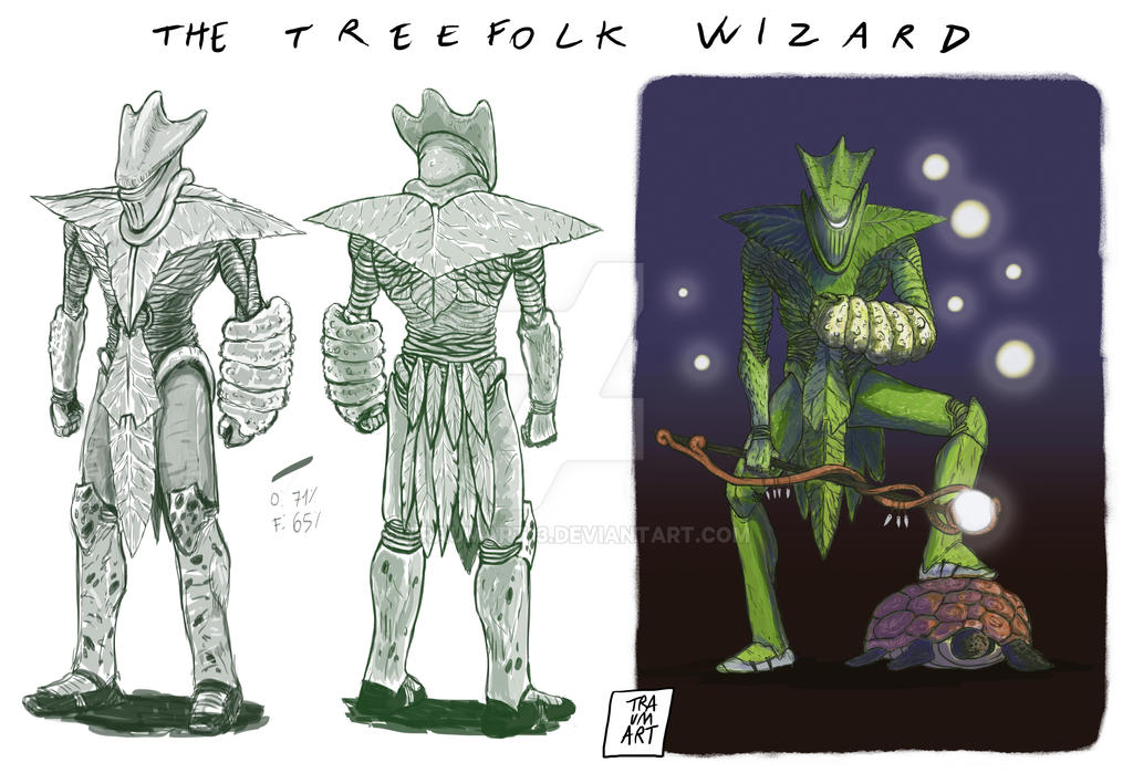 Treefolk Design Treefolk Wizard - Character Design by traumart13 on DeviantArt
