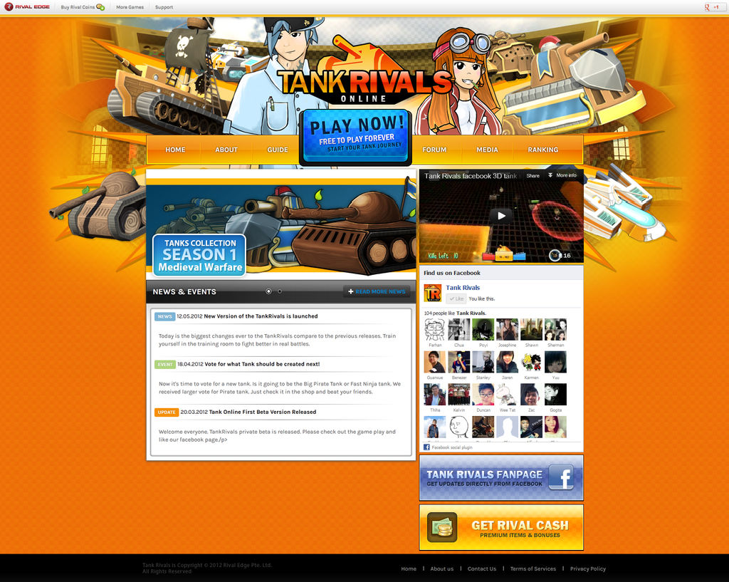 Tank Rivals Website by Magrory on DeviantArt