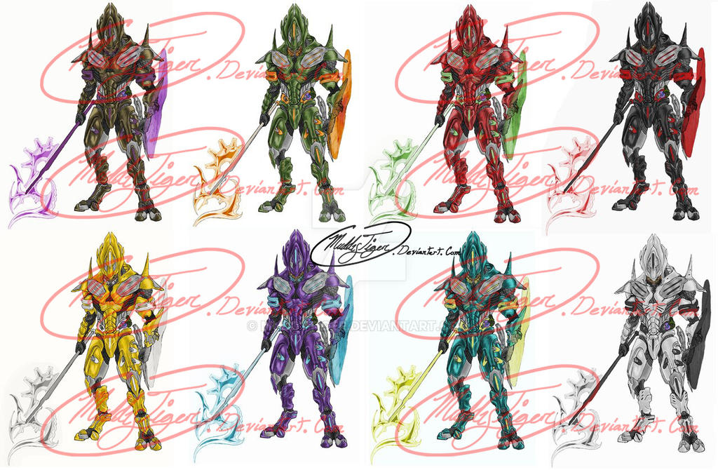Color Combination Armor Elite armor color combinations by MuddyTiger on DeviantArt