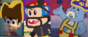 3 Pirates Jimmy Neutron Julius Jr Baby Tugs Bear