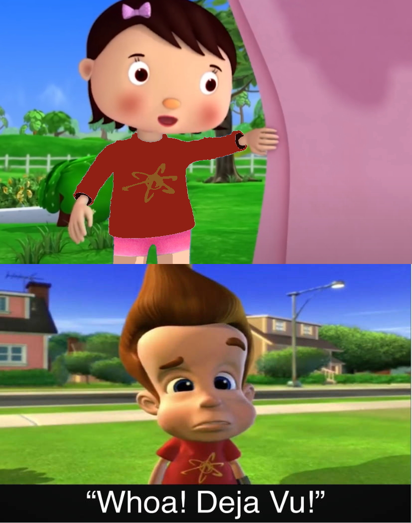 Jimmy neutron reacts to