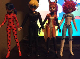 Marinette Adrien Alya and Alix