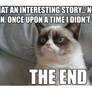 Grumpy cat tells a story