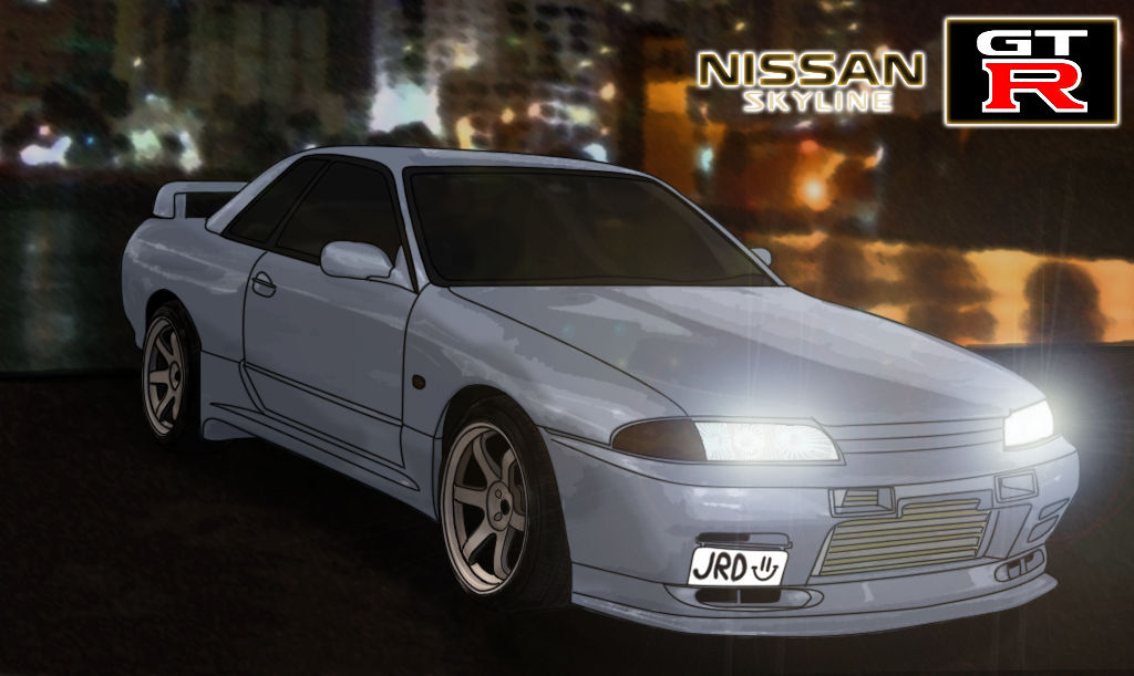 Nissan Skyline R32 vector by jarskii on DeviantArt