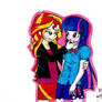 sunset shimmer x twilight sparkle