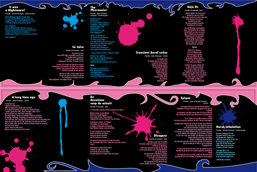 CD Project- Lyrics Booklet