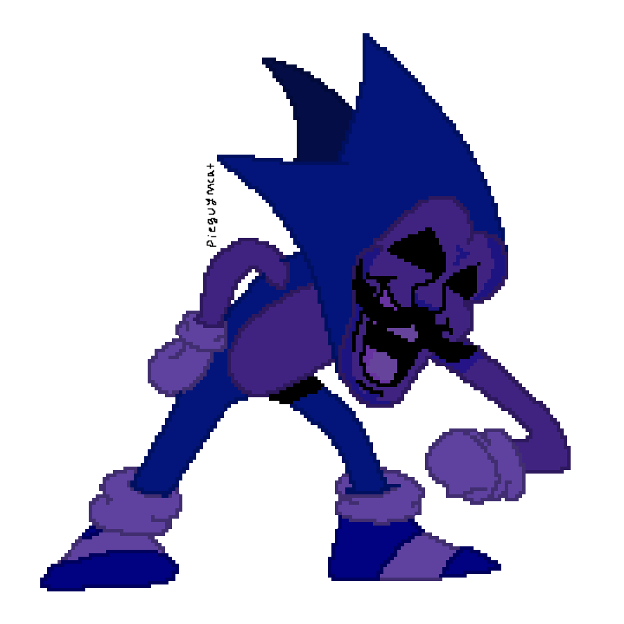 Pixelated Majin Sonic by Zenmaster529 on DeviantArt