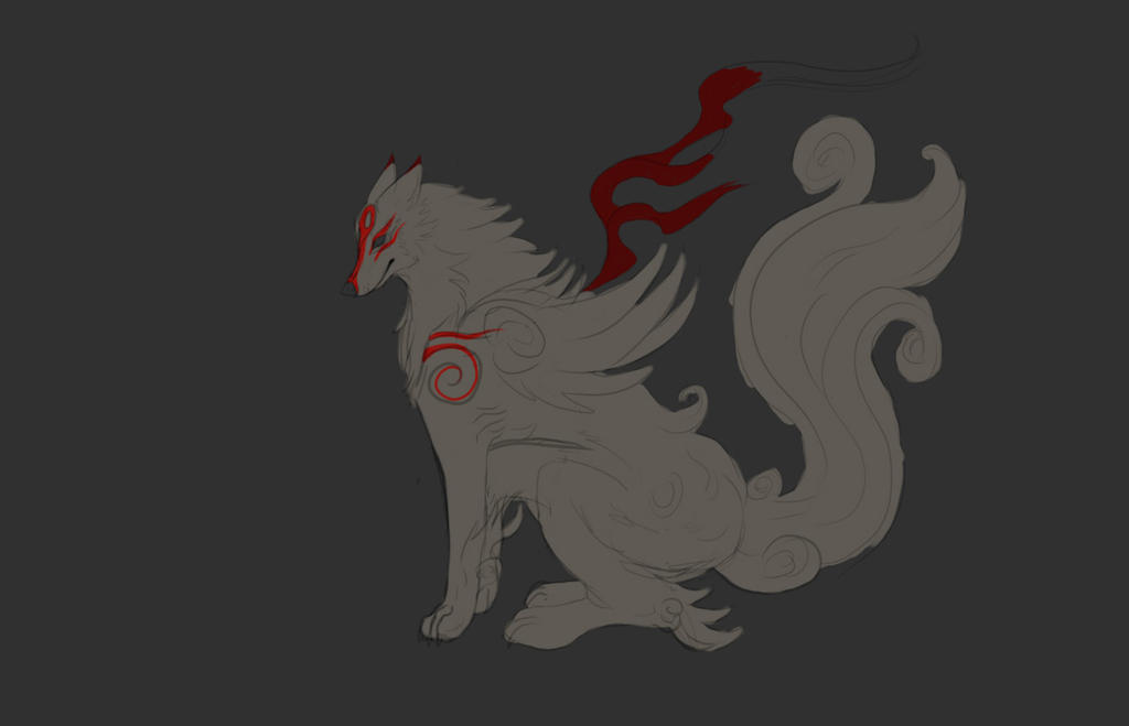 Okami Amaterasu In Process