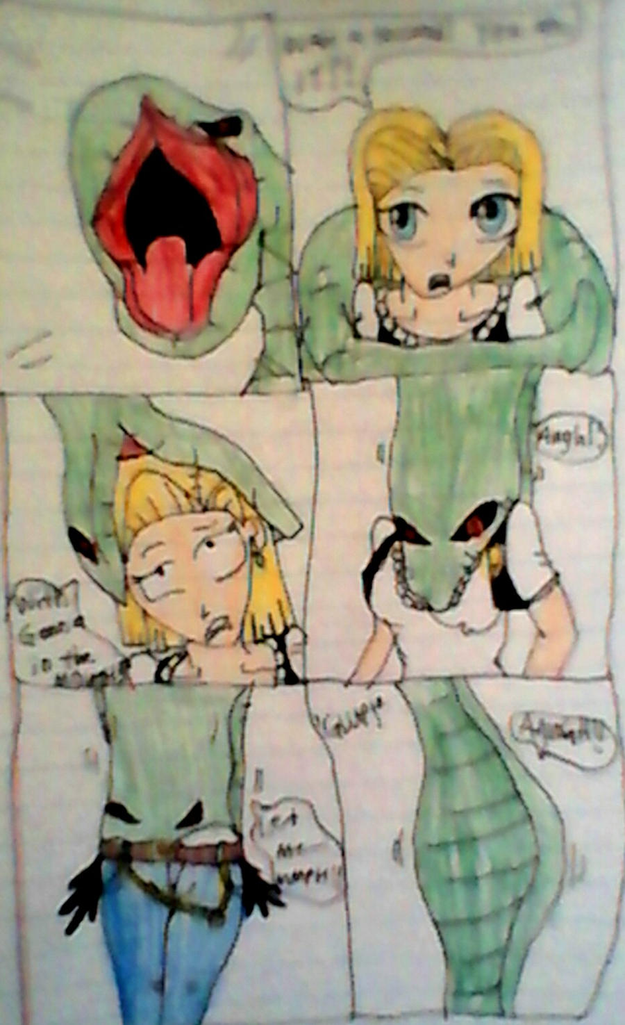 Android 18 Snake Part Android 18 and the Snake - Part 1 by lileehilee on DeviantArt