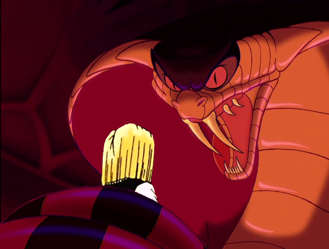 Android 18 Snake Part Snake Jafar Squeezing Android 18 by lileehilee on DeviantArt