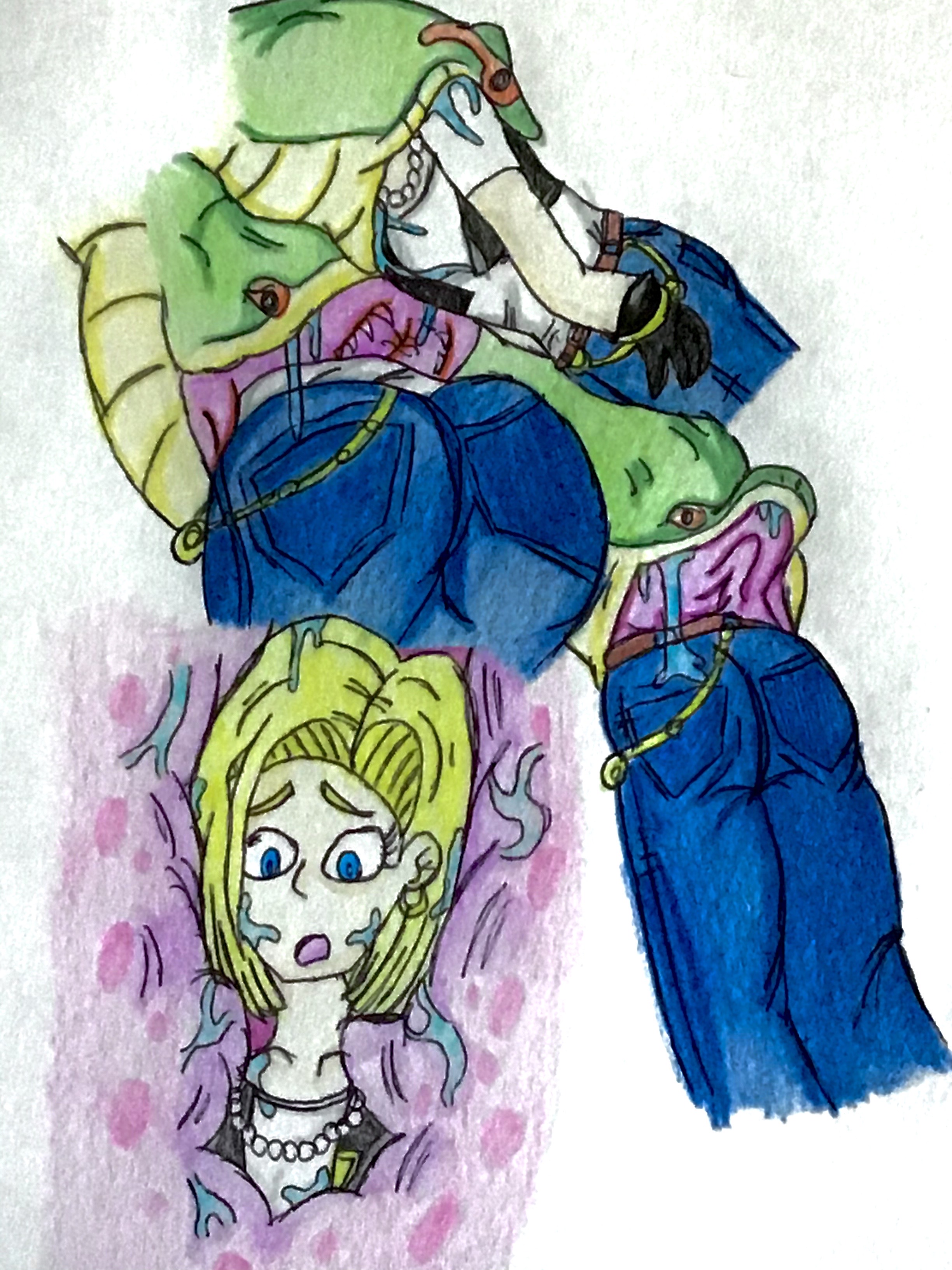 Android 18 Snake Part The Attack of Anaconda for Android 18 by lileehilee on DeviantArt