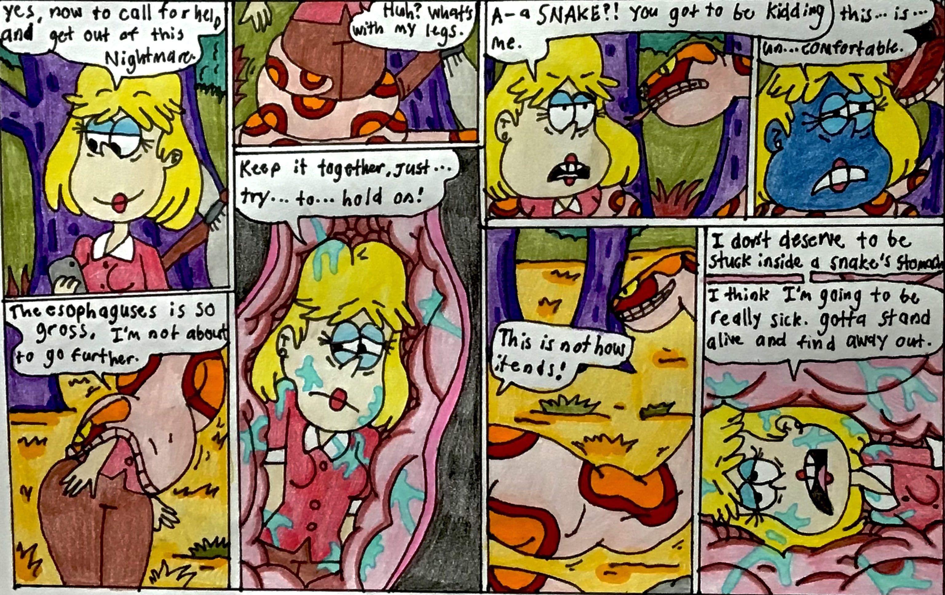 Deviantart Rita The Snake Valley Rita loud (snake vore comic) by lileehilee on DeviantArt