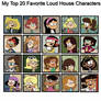 My Top 20 Favorite Loud house Female Characters