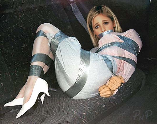 PNP Sarah Michelle Gellar Bound Taped