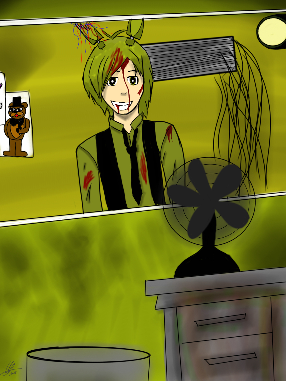 Springtrap Human human springtrap by Ilanah-the-killer on DeviantArt