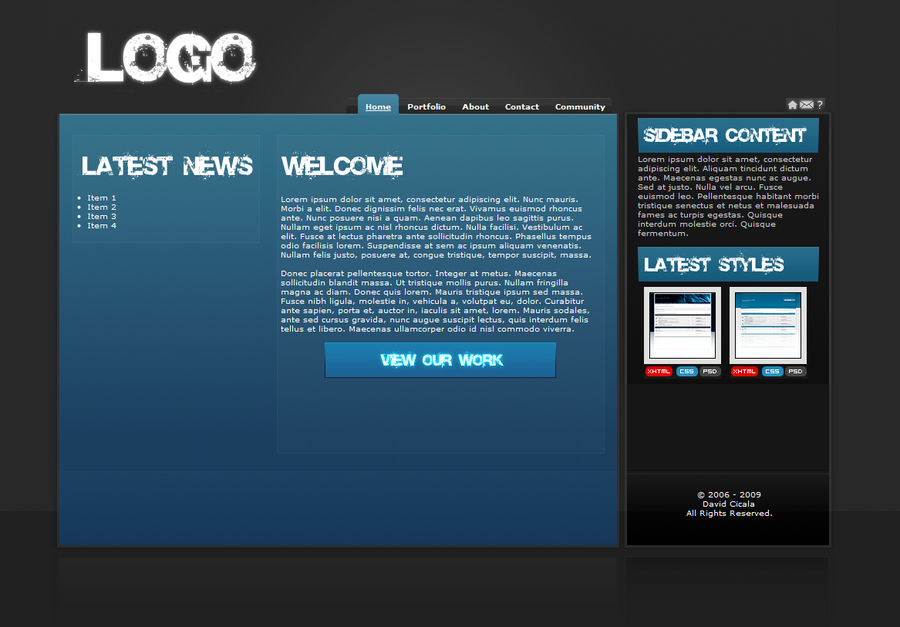 Blue Layoutsfor Rants Black and Blue Layout 2 by DacGoBlue on DeviantArt