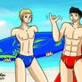 Yuri and Valko - Surf Bunnies Shirtless